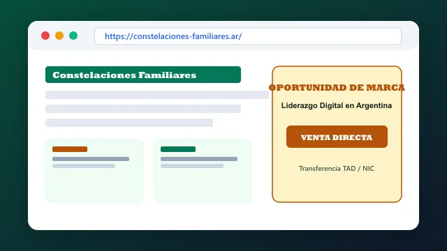 Modelo de aplicación comercial y proyectos digitales para constelaciones-familiares.ar